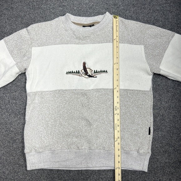 Vintage Renegade Club Embroidered Eagle Crewneck Sweater Men's Size Large - Picture 5 of 7